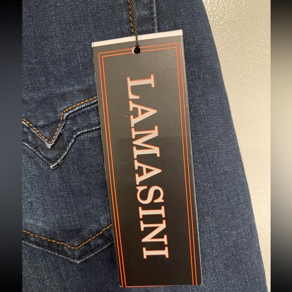 NWT Lamasini - Dark Blue Slim Jeans Size 30 X 32 - Picture 9 of 9